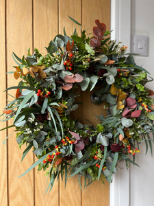 Autumn Wreath Making Workshop - Wilson + Bay - 01/10/24 (DEPOSIT)